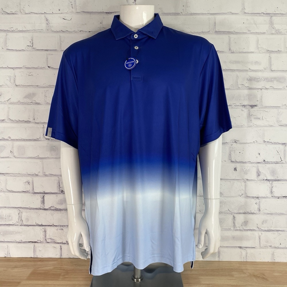 RLX Shirt Men's XL Polo Ralph Lauren 3/15 Wicking Ombre Blue‎ Golfing NWT